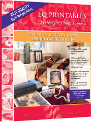 EQ Printable Premium Cotton Lawn Ink Jet Fabric Sheets