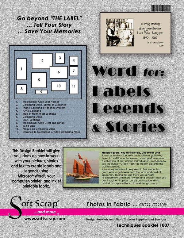Word for: Labels Legends & Stories